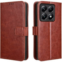 Flip case for Xiaomi 14T, Crazy Horse Wallet, brown