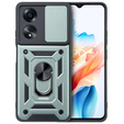 Case for Oppo A38 4G / Oppo A18 4G, CamShield Slide, green