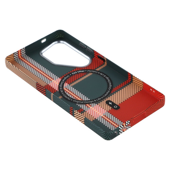 MagSafe's Samsung Galaxy S25 Ultra Case, Carbon Fiber, red / green