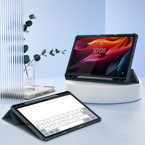 Case for Lenovo Tab K11 Plus, Smartcase Hybrid, with stylus space, dark blue