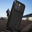 Love Mei Case for iPhone 13 Pro, armored with glass, black