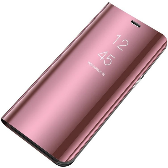 Case for Samsung Galaxy A72 5G, Clear View, pink rose gold