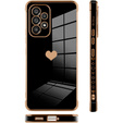Case for Samsung Galaxy A52/A52S, Electro heart, black