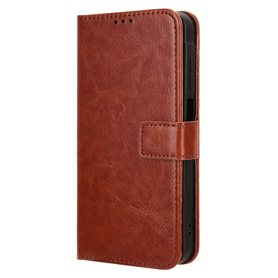 Flip case for Samsung Galaxy M55 5G, Crazy Horse Wallet, brown