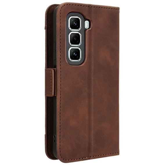 Flip case for Infinix Hot 50 Pro+ 4G, Card Slot, brown