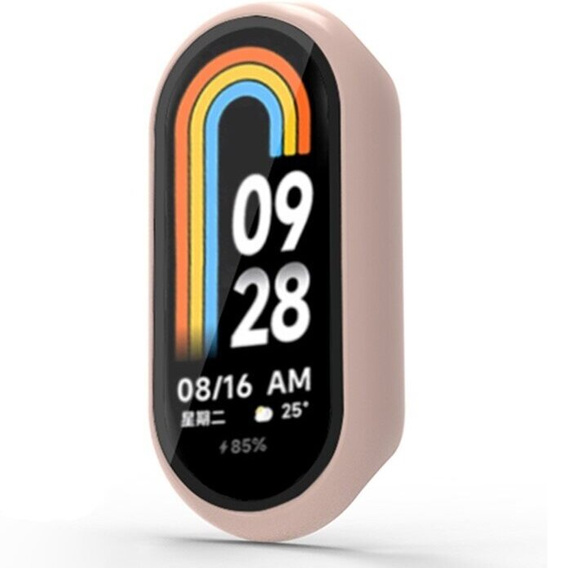 2in1 Case + Tempered Glass for Xiaomi Smart Band 10 / 9 / 8, pink