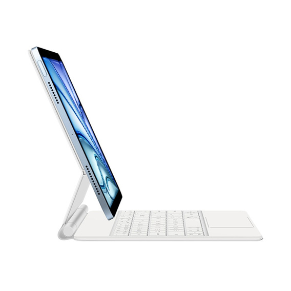 Keyboard Case for iPad Air 11" 2024, Magnetic Keyboard Touchpad, white