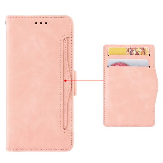 Flip case for Xiaomi Poco F7 Ultra, Card Slot, pink