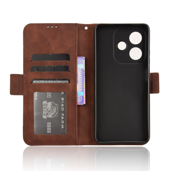 Flip case for Oppo A40 / Oppo A40m, Card Slot, brown