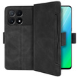Flip case for Xiaomi Poco X6 Pro 5G, Card Slot, black