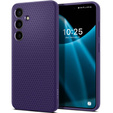 Spigen case for Samsung Galaxy S24, Liquid Air, purple + 9H Tempered Glass