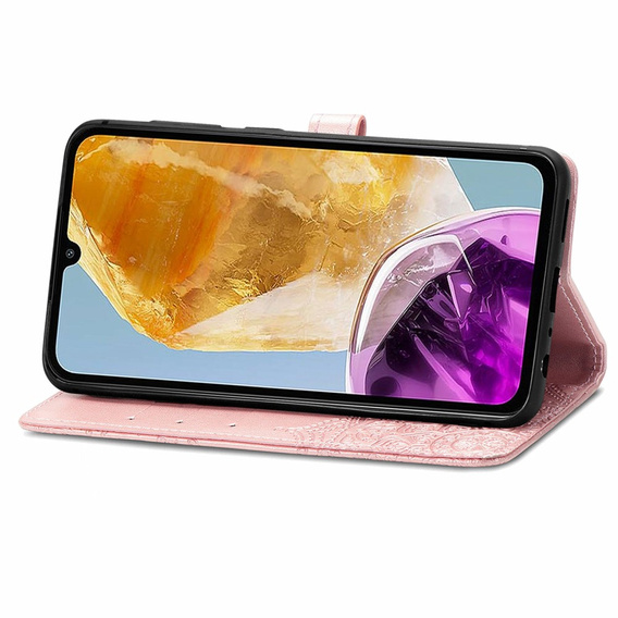 Flip case for Samsung Galaxy M15 5G, Mandala, pink