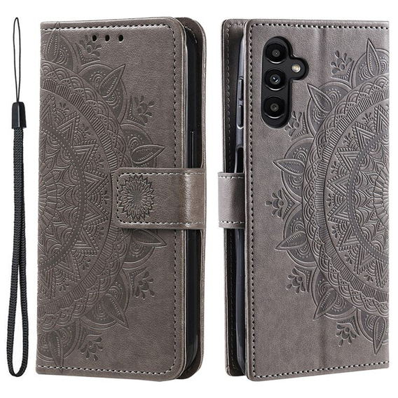 Flip case for Samsung Galaxy A55 5G, Mandala Flower, green