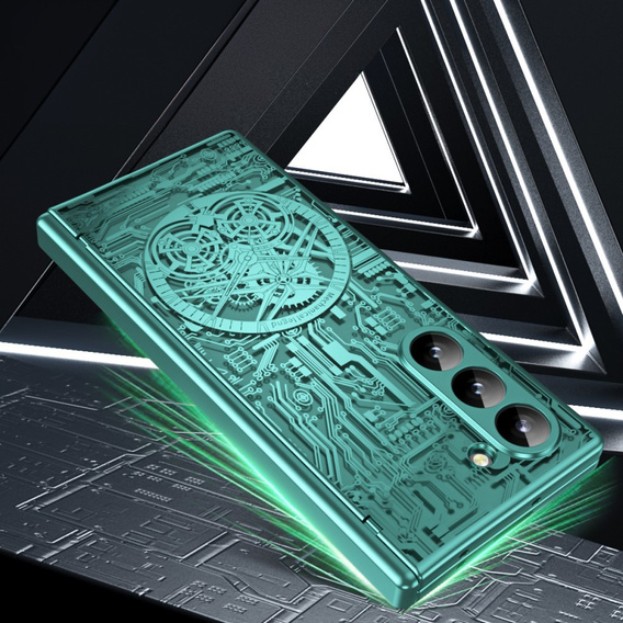 Case for Samsung Galaxy Z Fold6 5G, Mechanical Legend, green