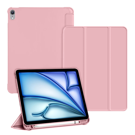 Case for Apple iPad Air 11" 6 gen. 2024 (A2902, Smartcase with stylus space, pink