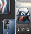 Armored case for Samsung Galaxy S21 FE, Dexnor Full Body, dark blue