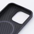 Case for iPhone 15 Pro, Aramid Fiber Cover, black