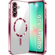 Case for Samsung Galaxy A26, Electro MagSafe, pink rose gold + Screen Glass