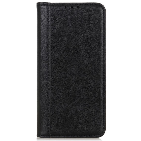 Case for Samsung Galaxy S24, Wallet Litchi Leather, black