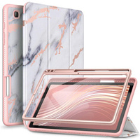 Case for Samsung Galaxy Tab S6 Lite, Suritch Full Body Marble, pink