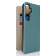 Flip case for Samsung Galaxy S25+ Plus, Litchi Skin Grain, blue