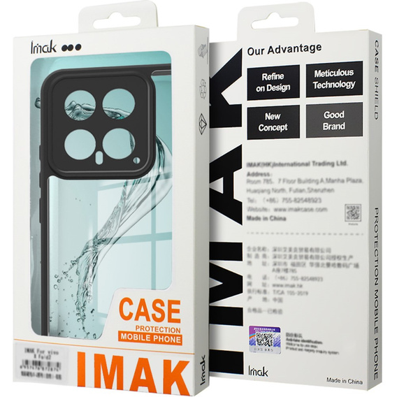 IMAK Case for ASUS ROG Phone 8 Pro, UX-9A Series, transparent / black