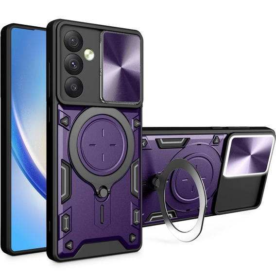 Armor case for Samsung Galaxy A54 5G, CamShield Slide, purple