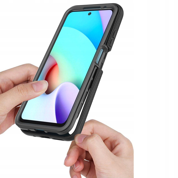 Case for Xiaomi Redmi 10, Shockproof, with film, blue