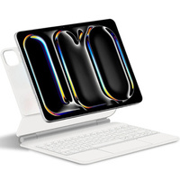 Keyboard Case for iPad Pro 13" 2024, Magnetic Keyboard Touchpad, white