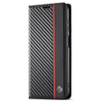 Flap case for Samsung Galaxy A56, Carbon LC.IMEEKE, black