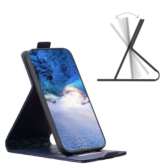 Flip case for Motorola Edge 40 5G, Wallet, BINFEN COLOR, blue