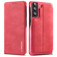 Flip case for Samsung Galaxy S22+ Plus 5G, LC.IMEEKE, red