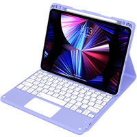 Case + keyboard iPad Air 10.9 4 2020 / 5 2022, Touchpad, purple