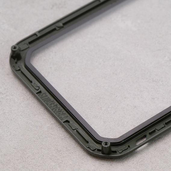 Love Mei Case for iPhone 12, armored with glass, green
