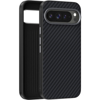 Case for Google Pixel 10 / 10 Pro, ABEEL, for MagSafe, with carbon texture, black