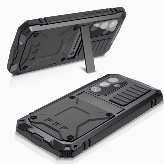 Armored case for Samsung Galaxy S25, R-JUST, black
