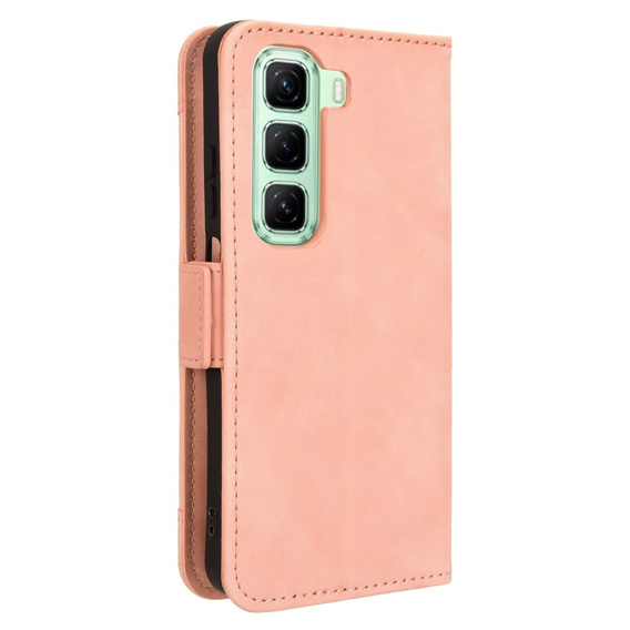 Flip case for Infinix Hot 50 4G, Card Slot, pink
