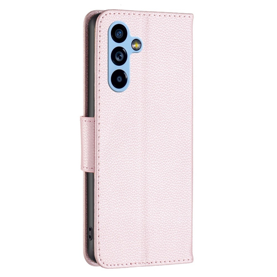 Flip case for Samsung Galaxy A54 5G, Wallet Litchi Magnet, pink rose gold