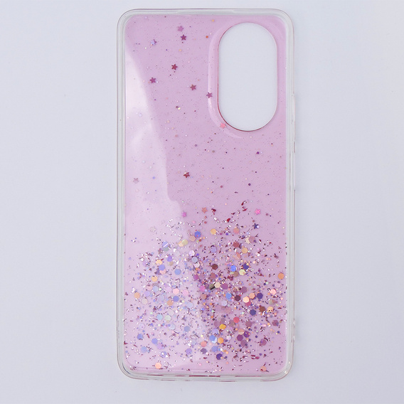 Case for Oppo A58 4G, Glittery, pink