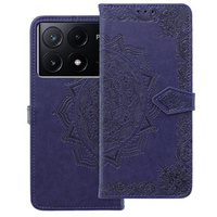 Flip case for Xiaomi Poco X6 Pro 5G, Mandala, pink rose gold