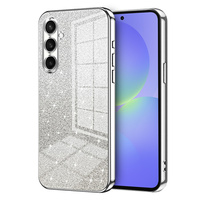 Glitter Case CamShield for Samsung Galaxy A37 5G, silver