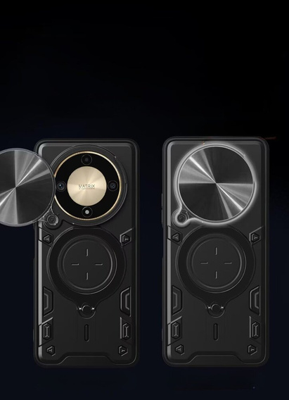 Armor case for Honor Magic 6 Lite 5G, CamShield Slide, black