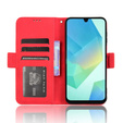 Flip case for Samsung Galaxy A16, Card Slot, red
