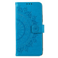 Flip case for Motorola Moto G13 / G23, Mandala Flower, blue