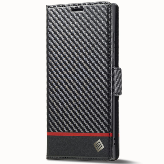 Flap case for Samsung Galaxy S25 Ultra, Carbon LC.IMEEKE, black