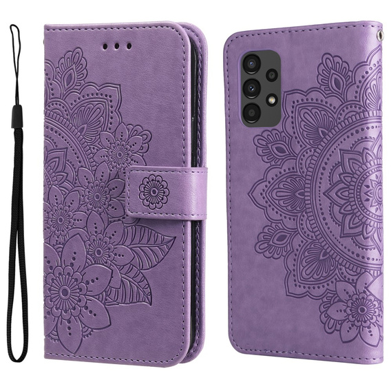 Flip case for Samsung Galaxy A13 4G, Mandala Flower, purple
