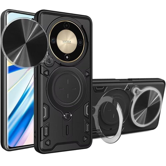 Armor case for Honor Magic 6 Lite 5G, CamShield Slide, black