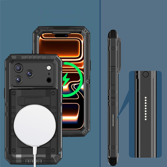 IP68 waterproof case for iPhone 17 Pro, black