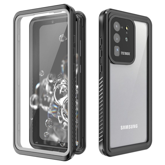 IP68 Waterproof Case for Samsung Galaxy S20 Ultra, black