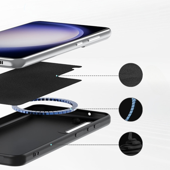 Case for Samsung Galaxy S23 FE, Silicone MagSafe, black